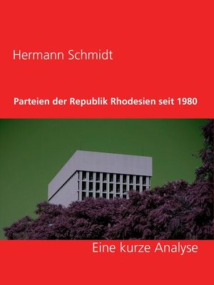 cover image of Parteien der Republik Rhodesien seit 1980